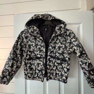 Kids Target Art Class Black Butterfly Print Jacket